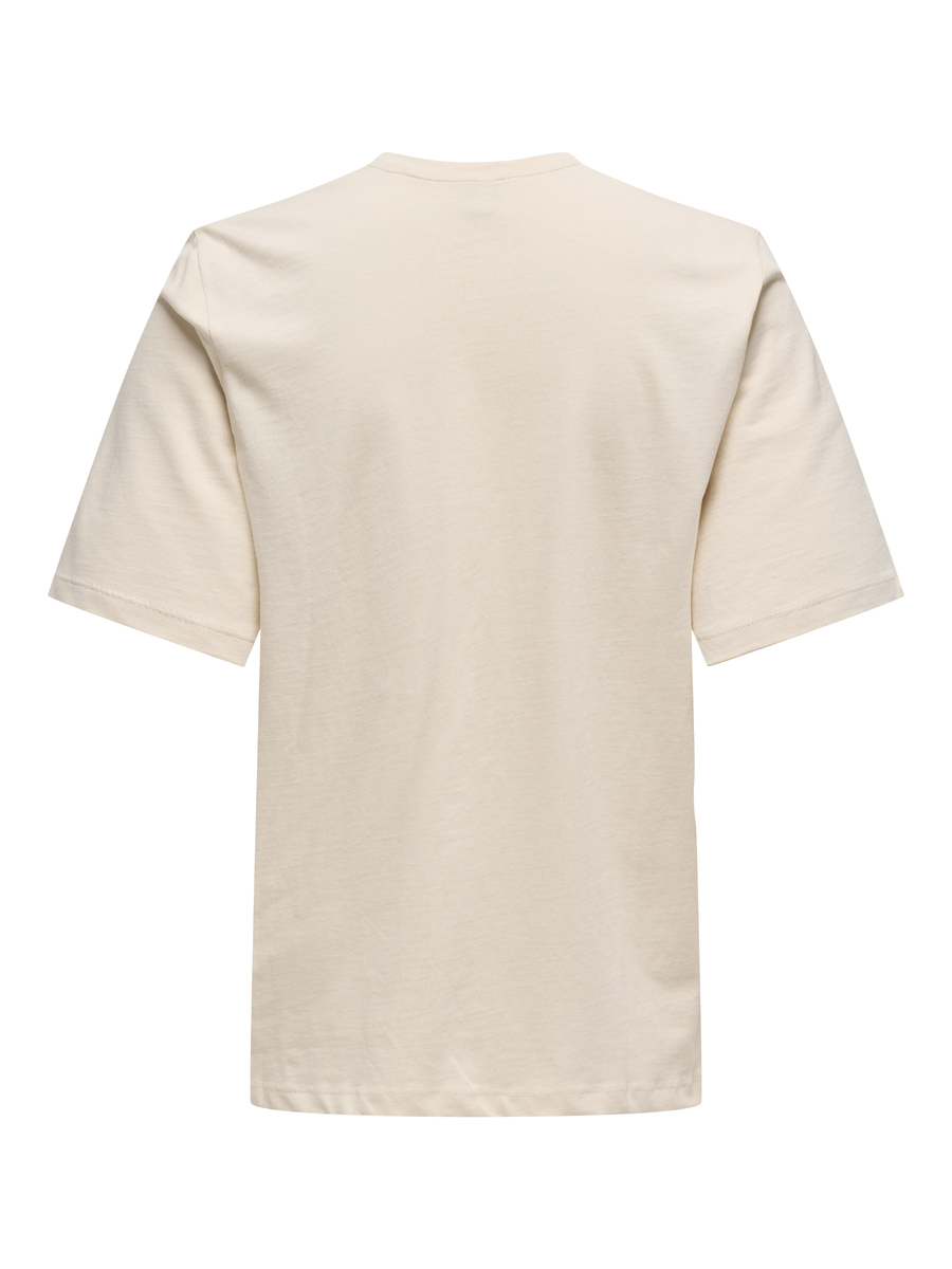 T-shirt van het merk Only in het Ecru