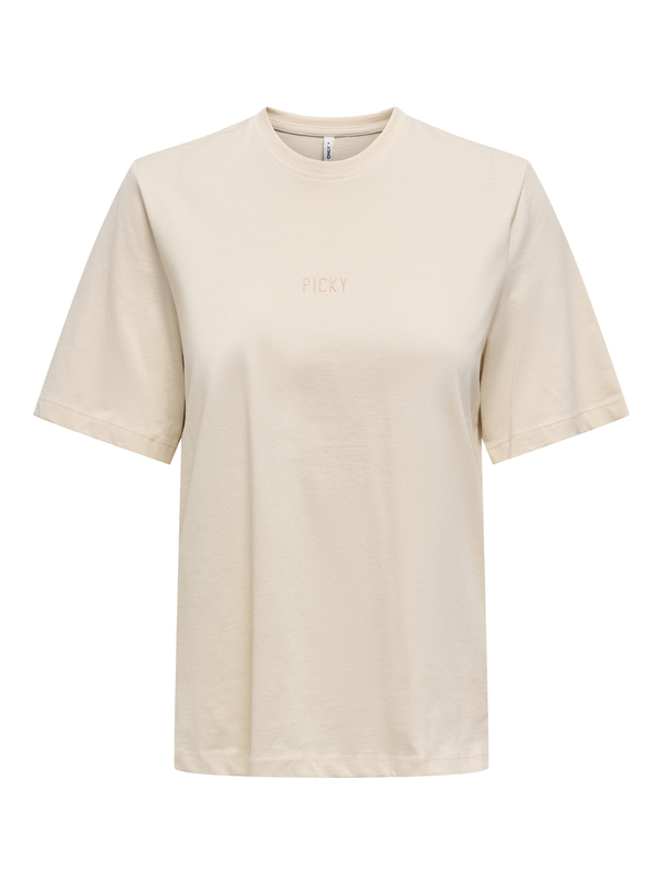 T-shirt van het merk Only in het Ecru
