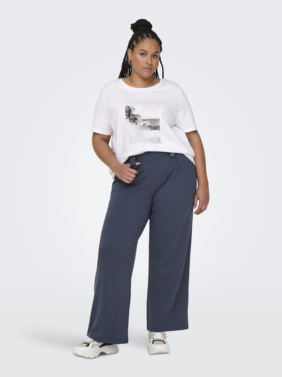 Broek van het merk Only Carmakoma in het Blauw