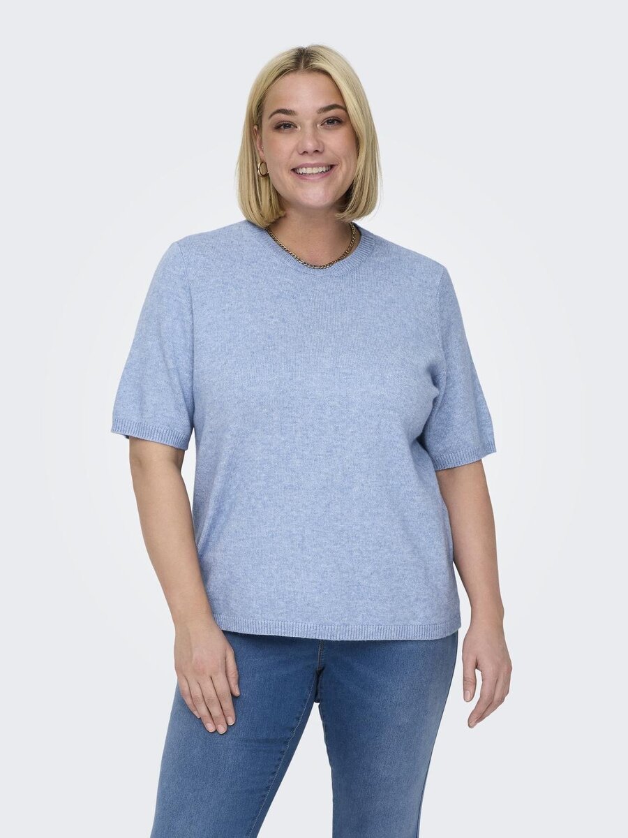 Pull van het merk Only Carmakoma in het Blauw