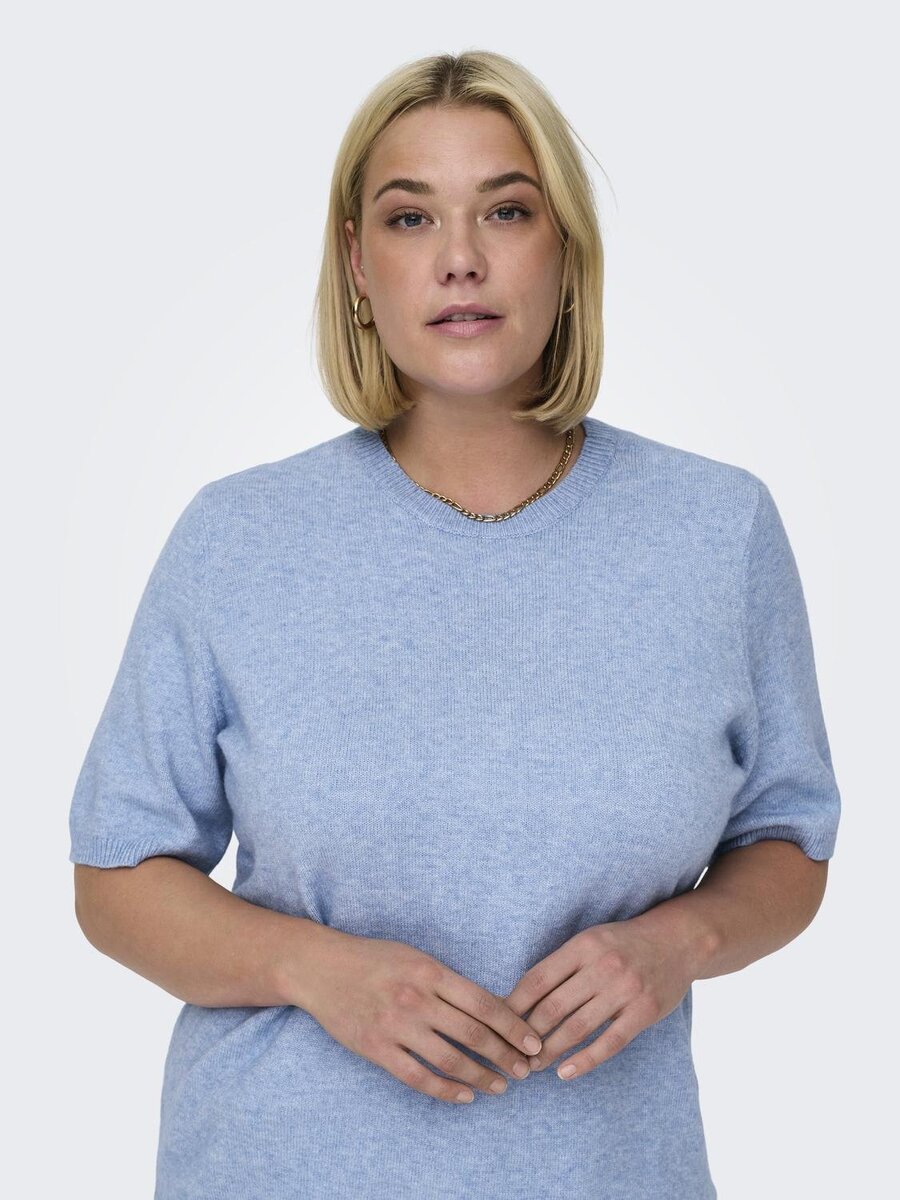 Pull van het merk Only Carmakoma in het Blauw