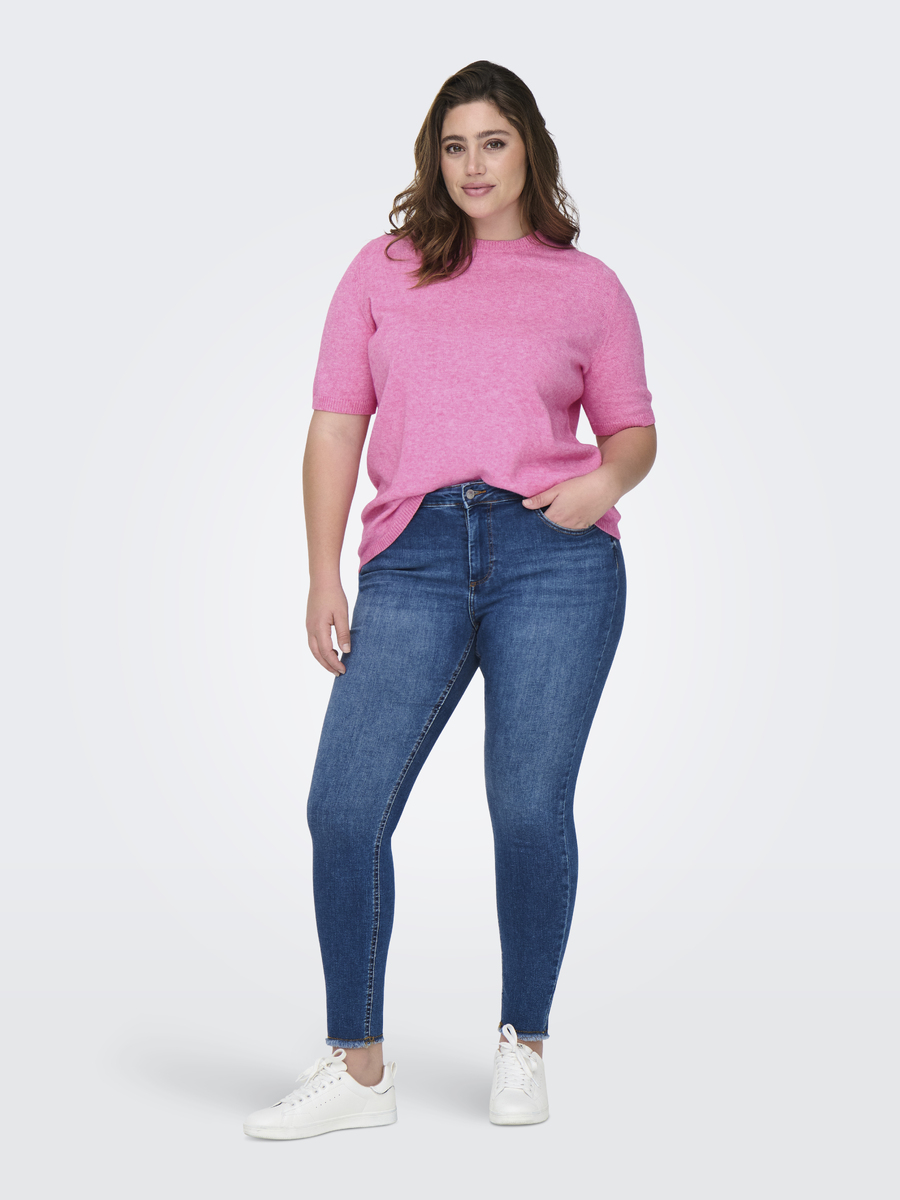 Pull van het merk Only Carmakoma in het Roze