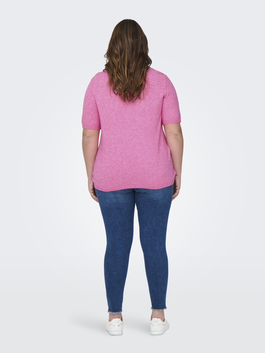 Pull van het merk Only Carmakoma in het Roze