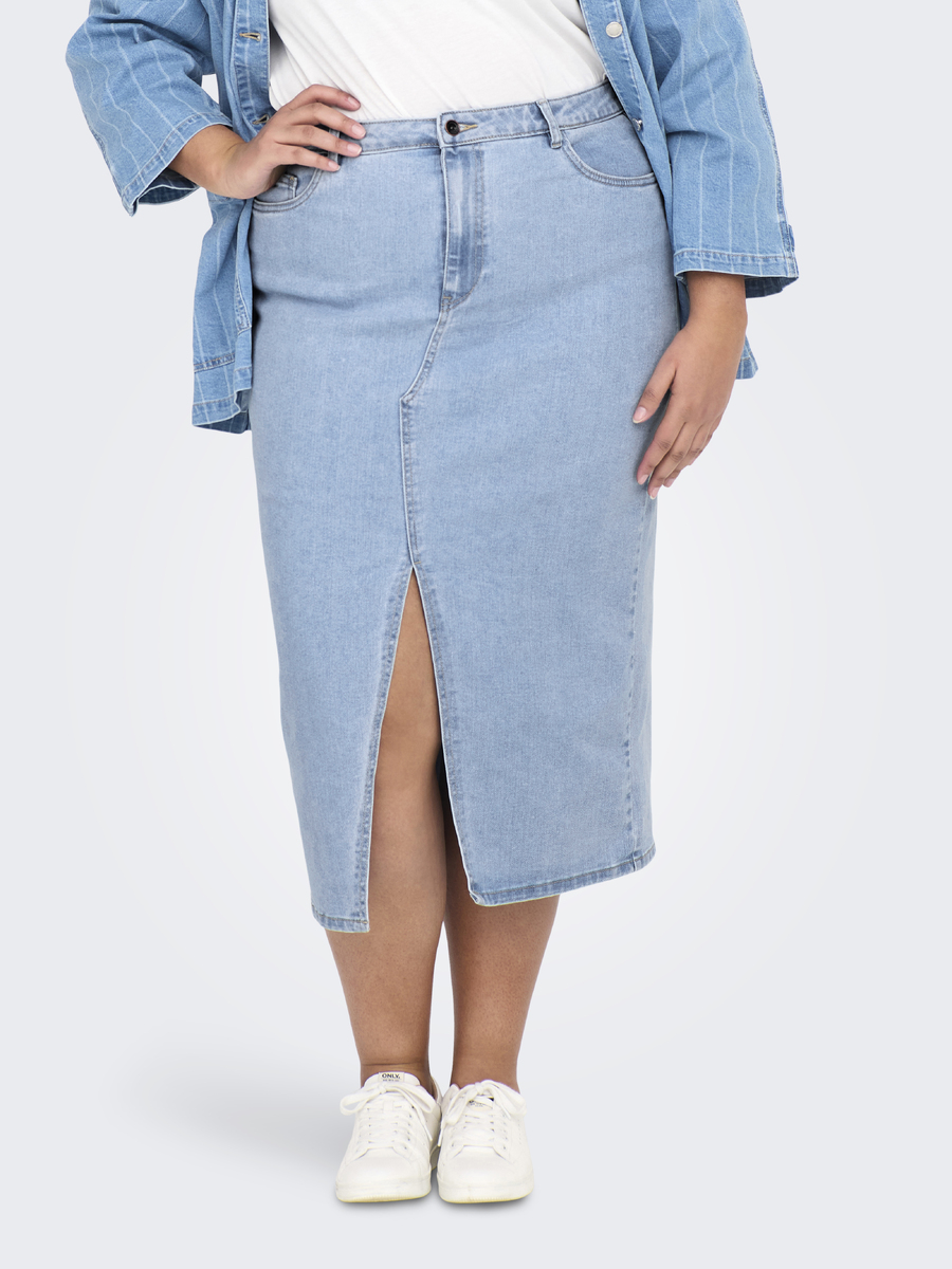 Rok van het merk Only Carmakoma in het Jeans