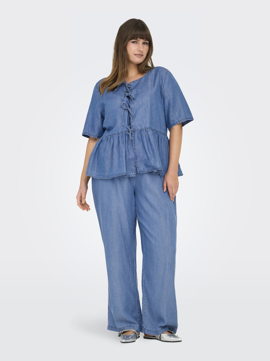 Broek van het merk Only Carmakoma in het Jeans