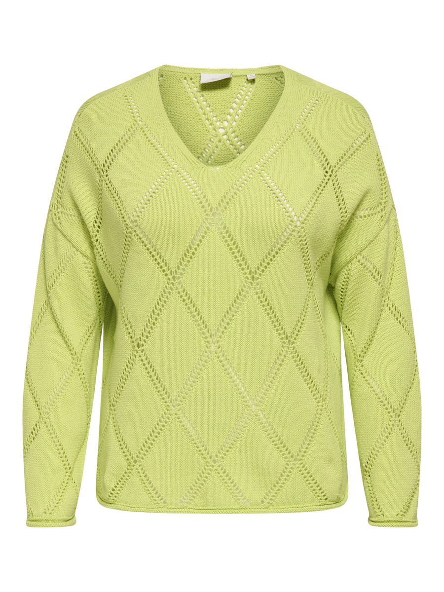 Pull van het merk Only Carmakoma in het Groen