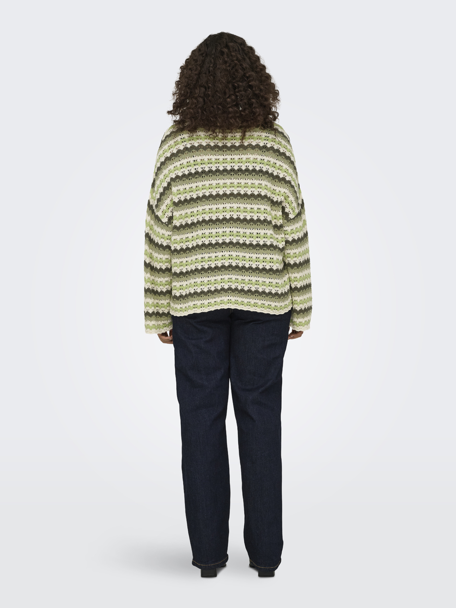 Pull van het merk Only Carmakoma in het Beige