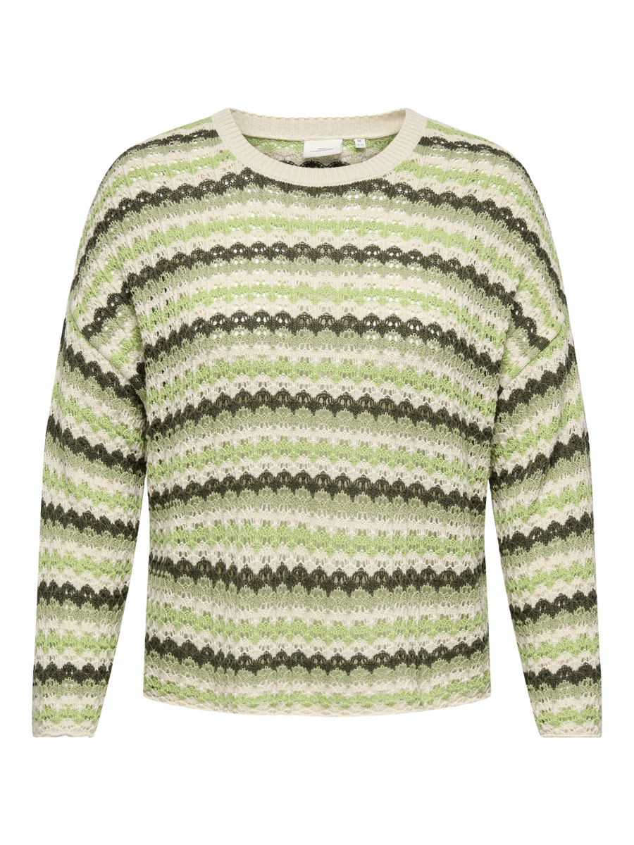 Pull van het merk Only Carmakoma in het Beige