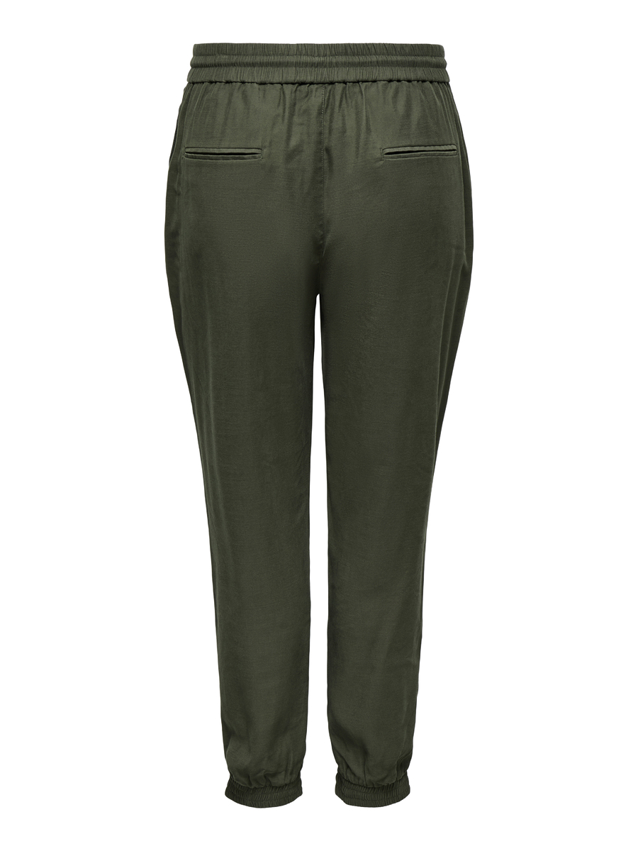 Broek van het merk Only Carmakoma in het Groen