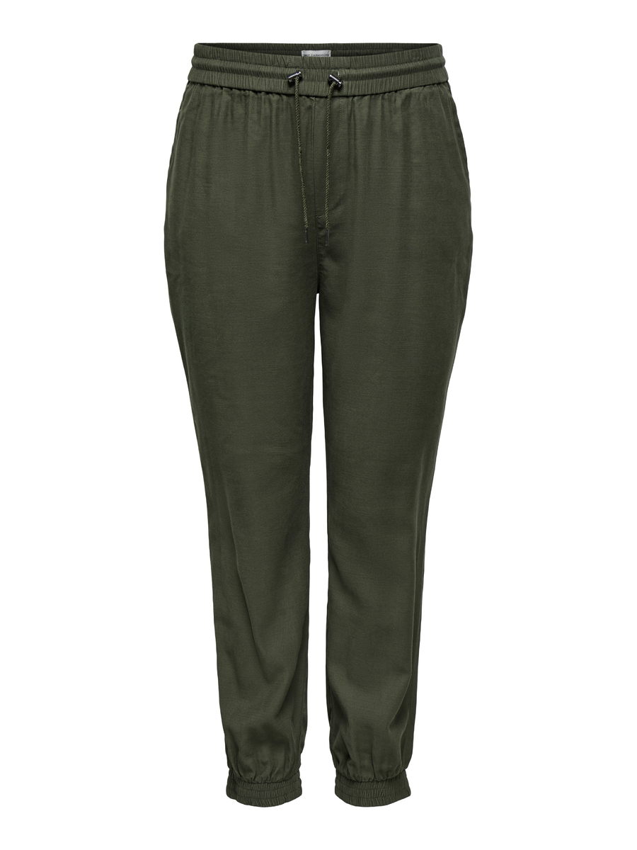 Broek van het merk Only Carmakoma in het Groen