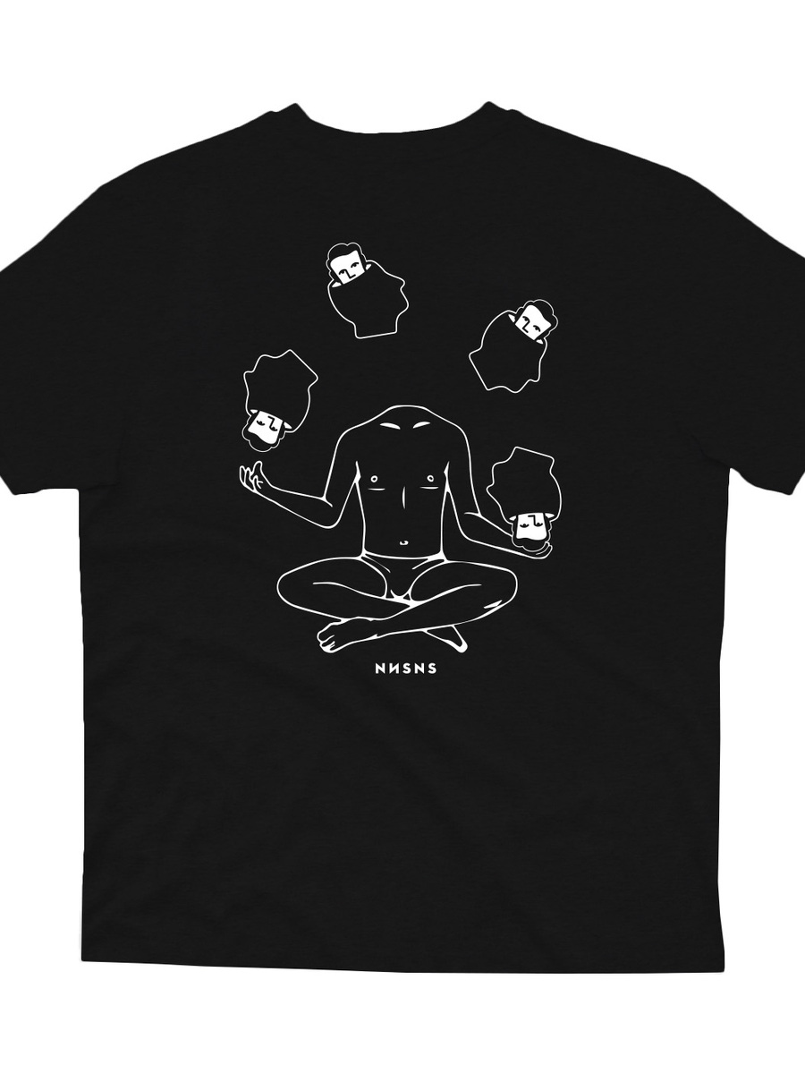 T-shirt van het merk Nnsns in het Zwart