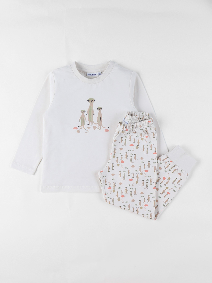 Pyjama van het merk Noukies in het Ecru