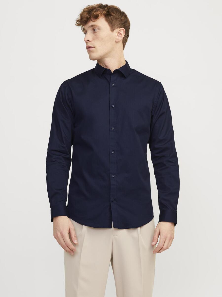 Hemd van het merk Jack & Jones Premium in het Marine