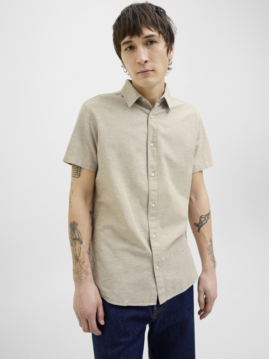 Hemd van het merk Jack & Jones in het Beige