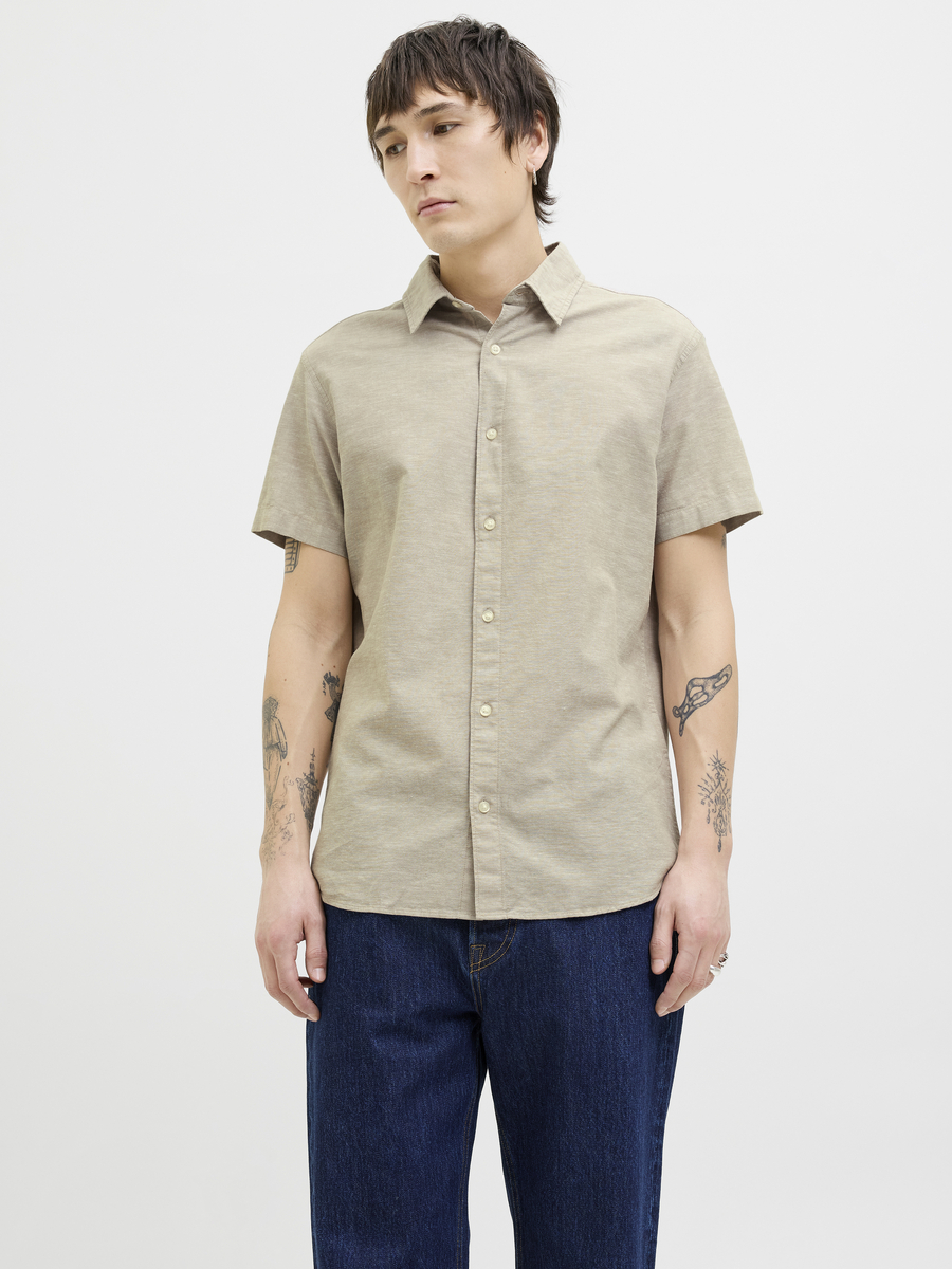 Hemd van het merk Jack & Jones in het Beige
