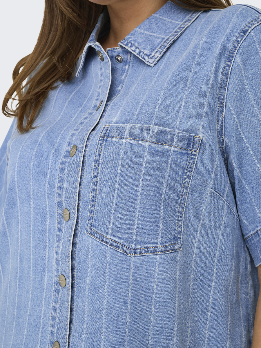 Kleed van het merk Only Carmakoma in het Jeans