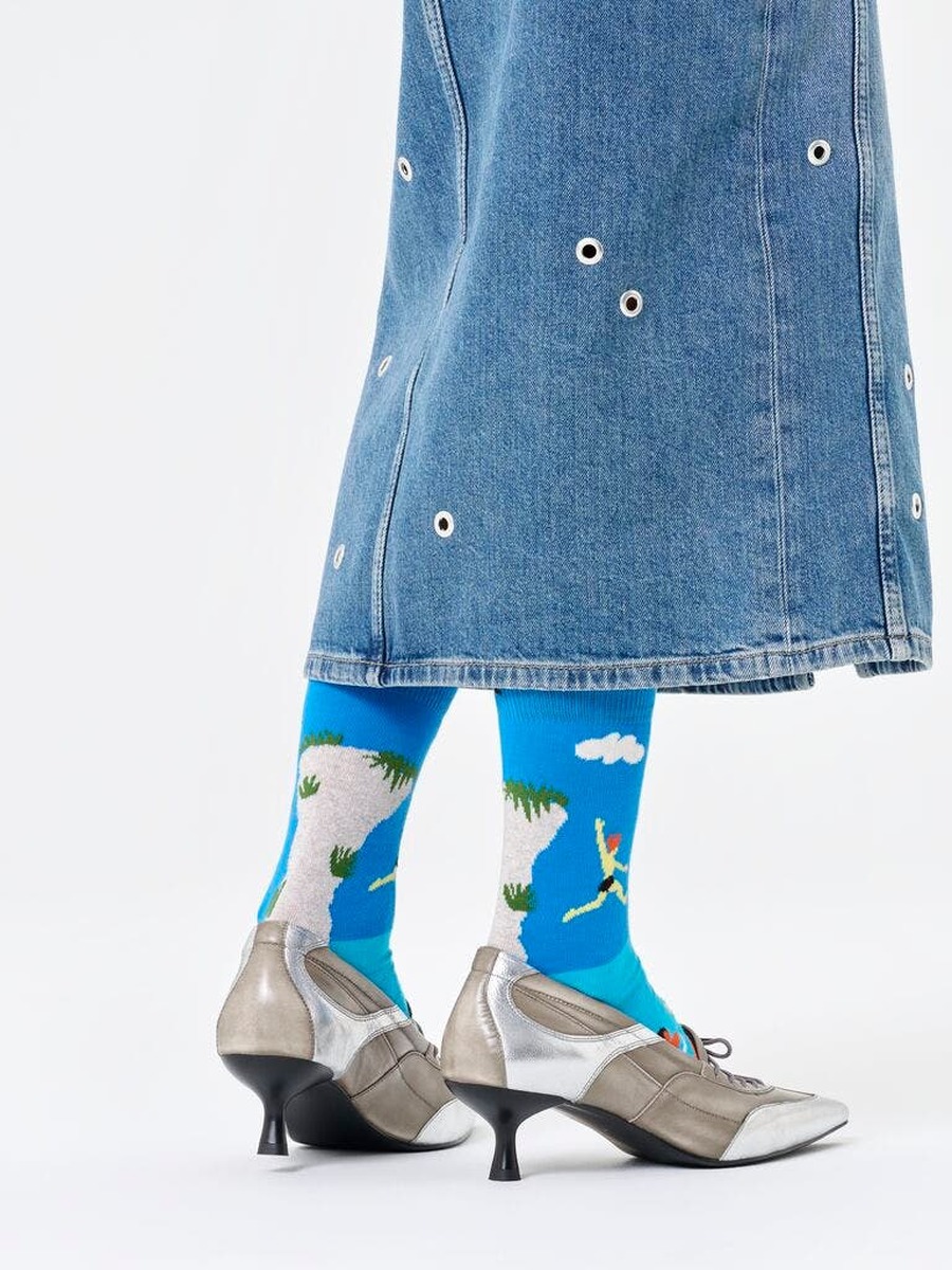 Sokken van het merk Happy Socks in het Blauw