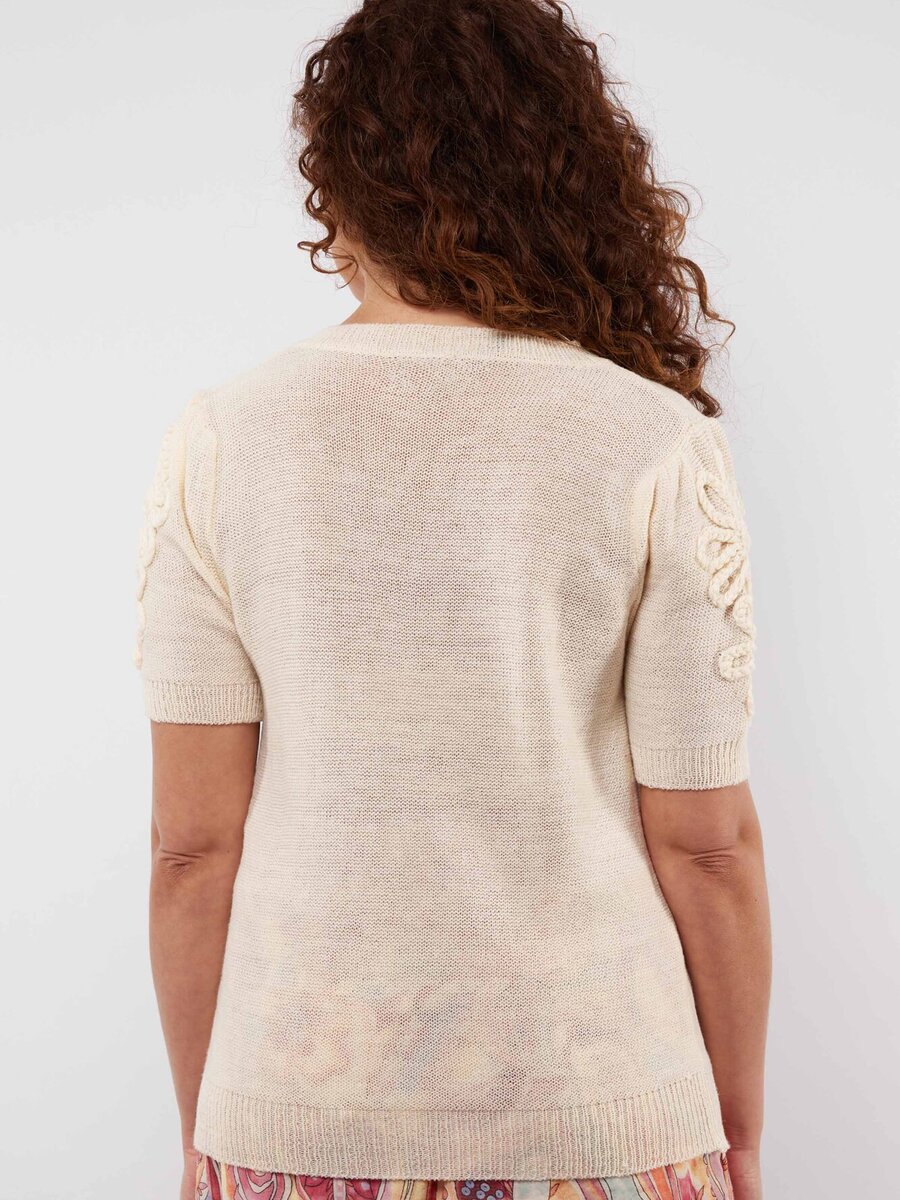 Sweater van het merk C&s The Label in het Beige