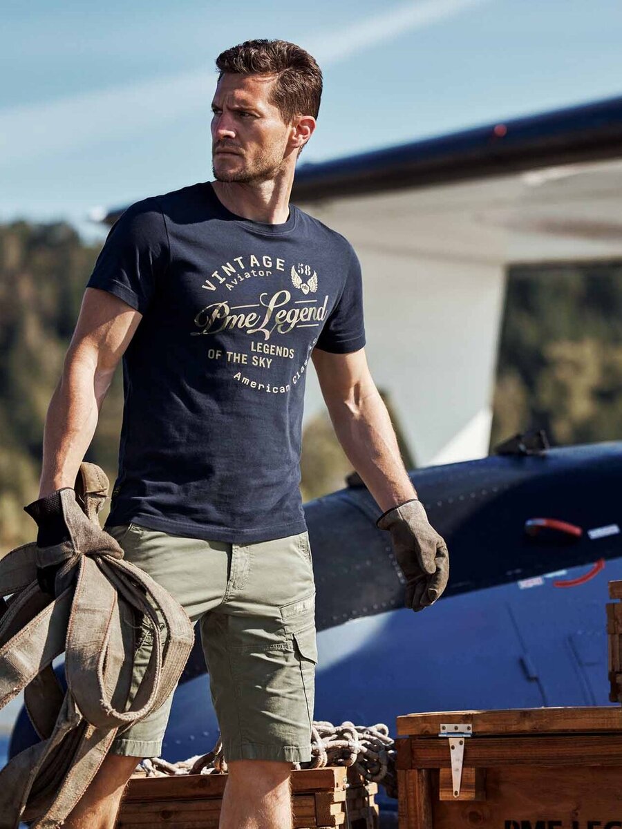 T-shirt van het merk Pme-legend in het Marine