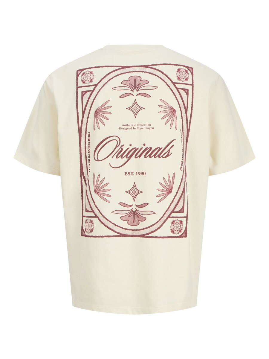 T-shirt van het merk Jack & Jones Junior in het Ecru