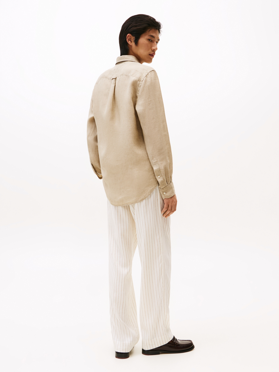 Hemd van het merk Tommy Hilfiger in het Beige