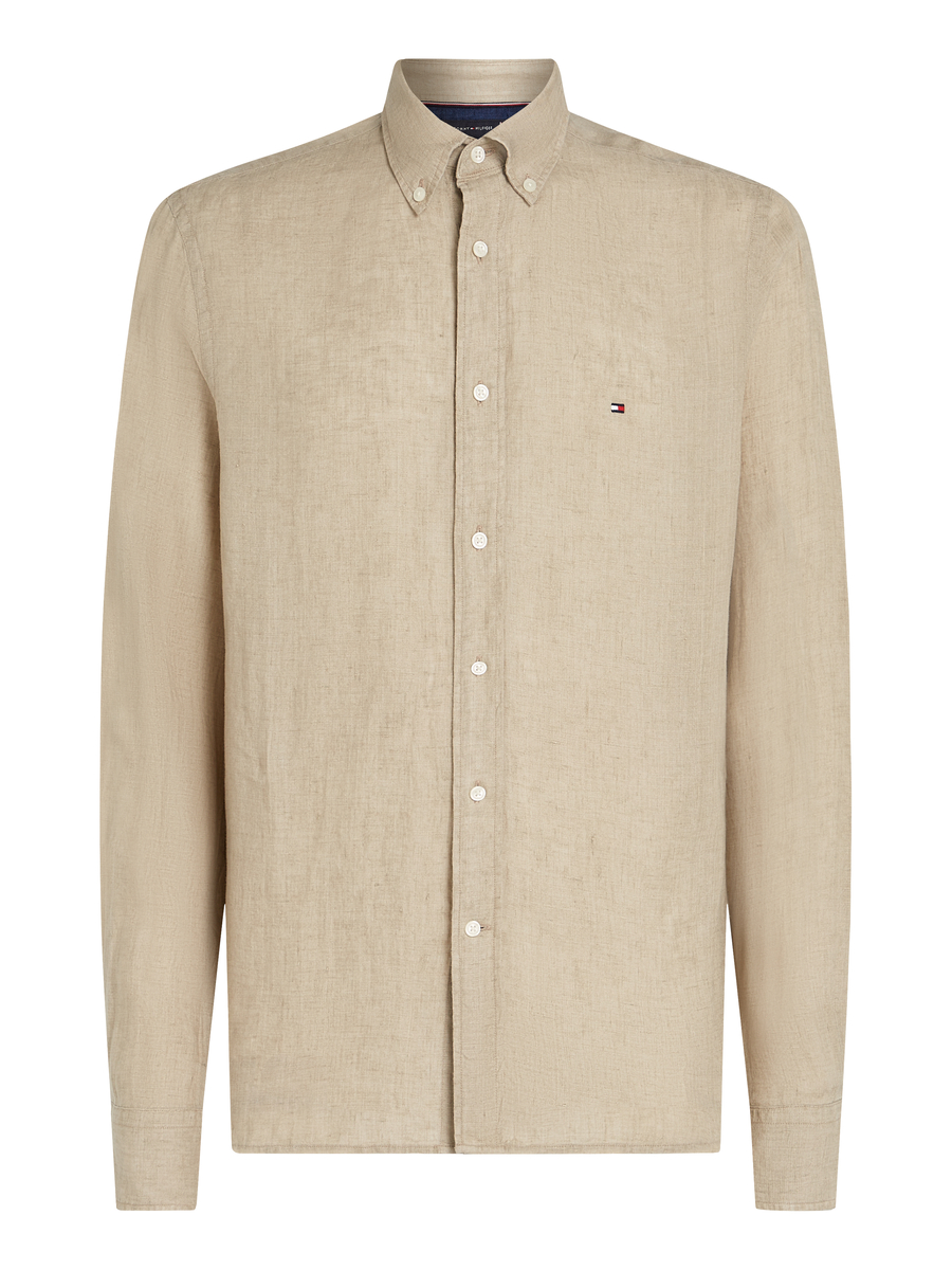 Hemd van het merk Tommy Hilfiger in het Beige
