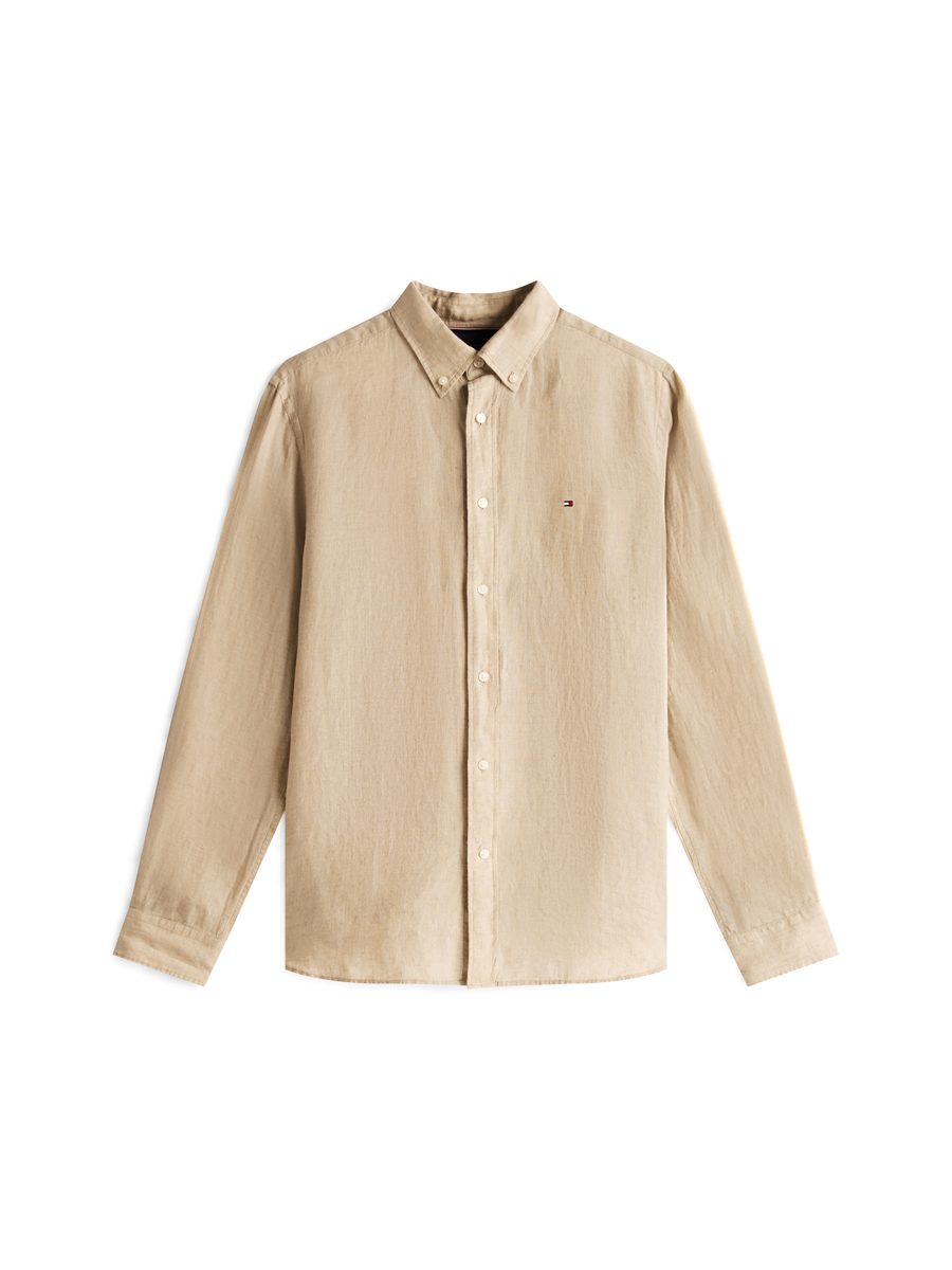 Hemd van het merk Tommy Hilfiger in het Beige