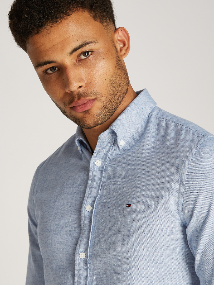 Hemd van het merk Tommy Hilfiger in het Blauw