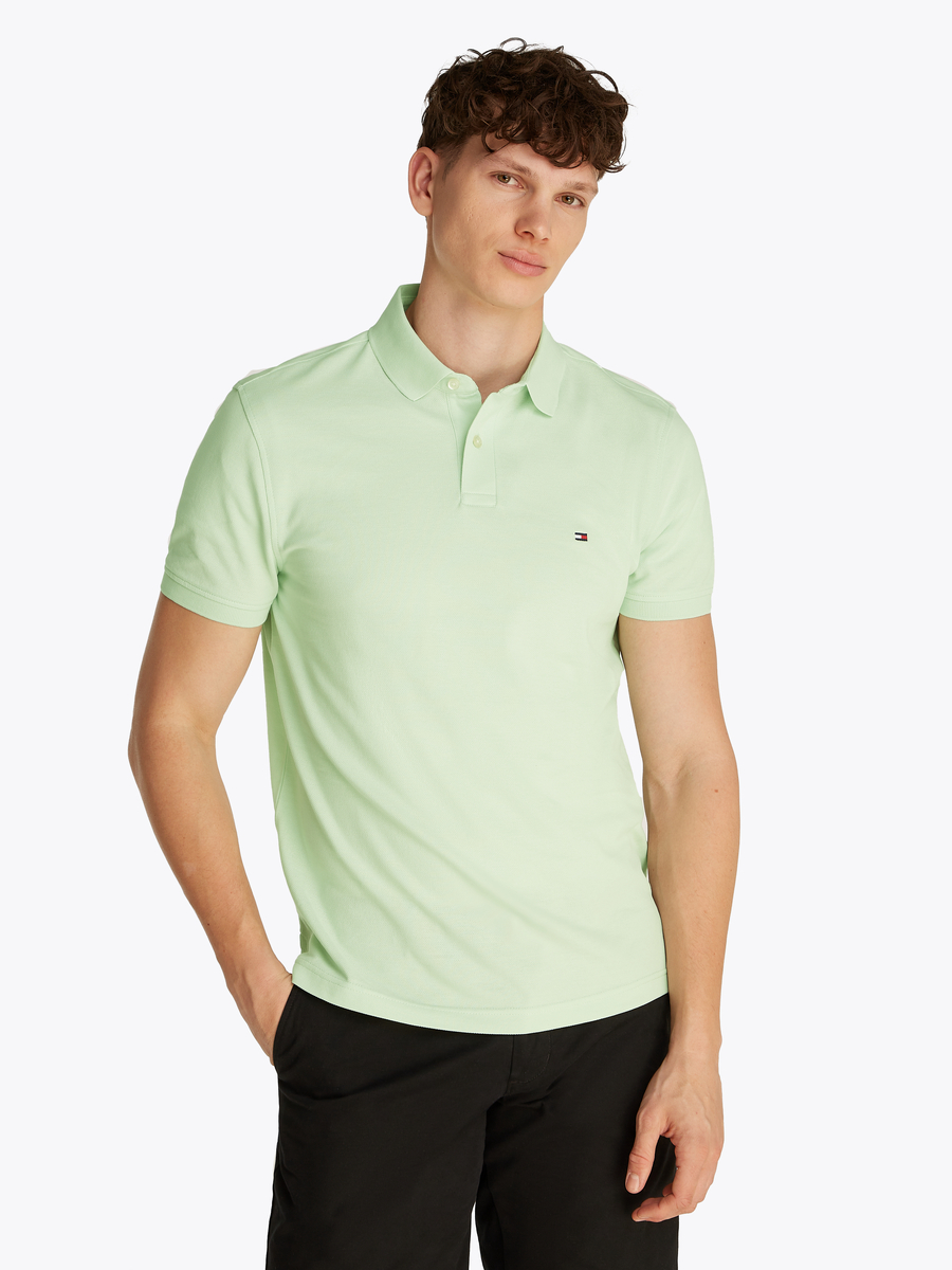 Polo van het merk Tommy Hilfiger in het Groen