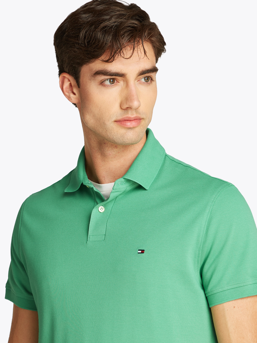 Polo van het merk Tommy Hilfiger in het Groen