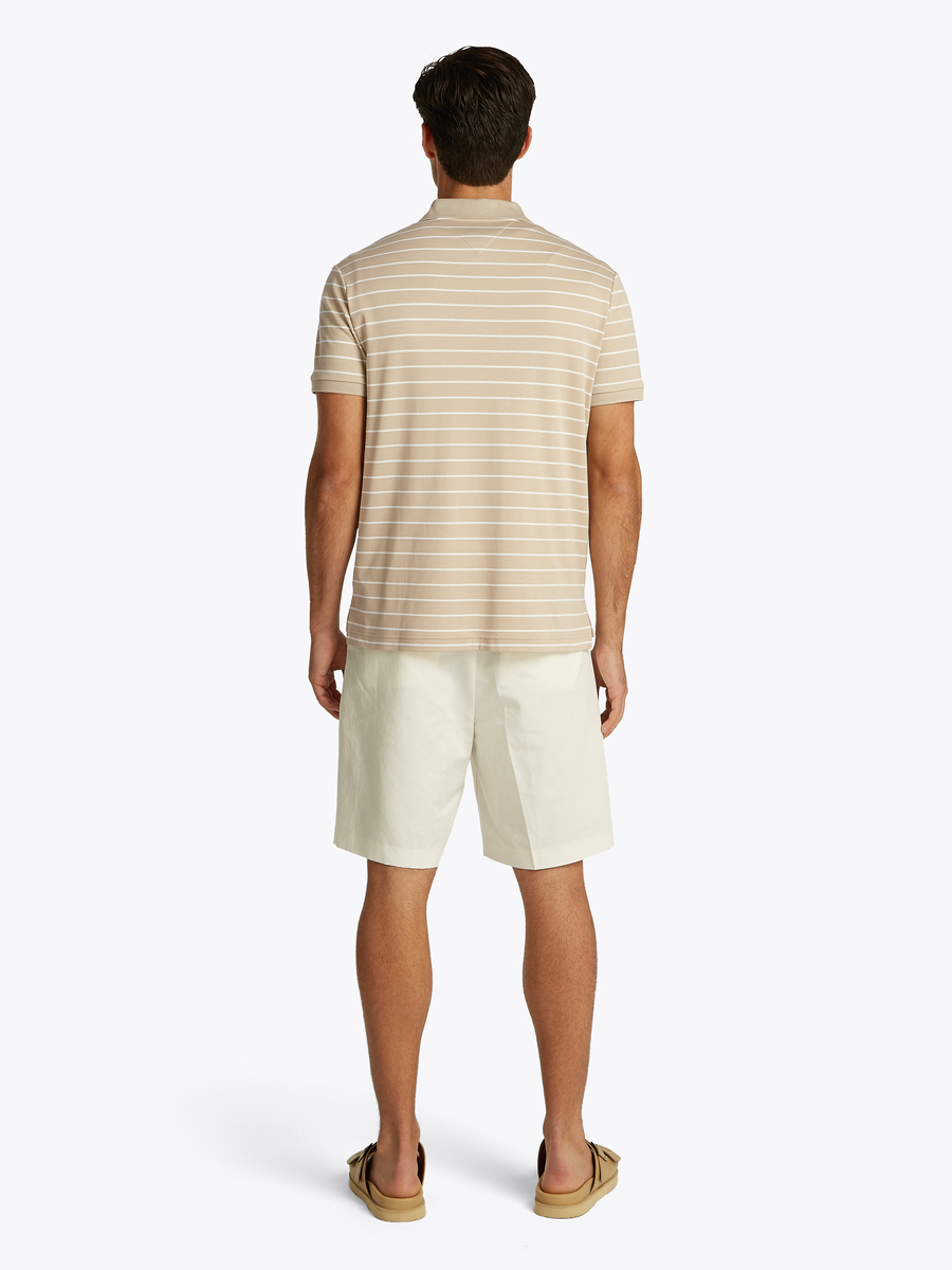 Polo van het merk Tommy Hilfiger in het Beige