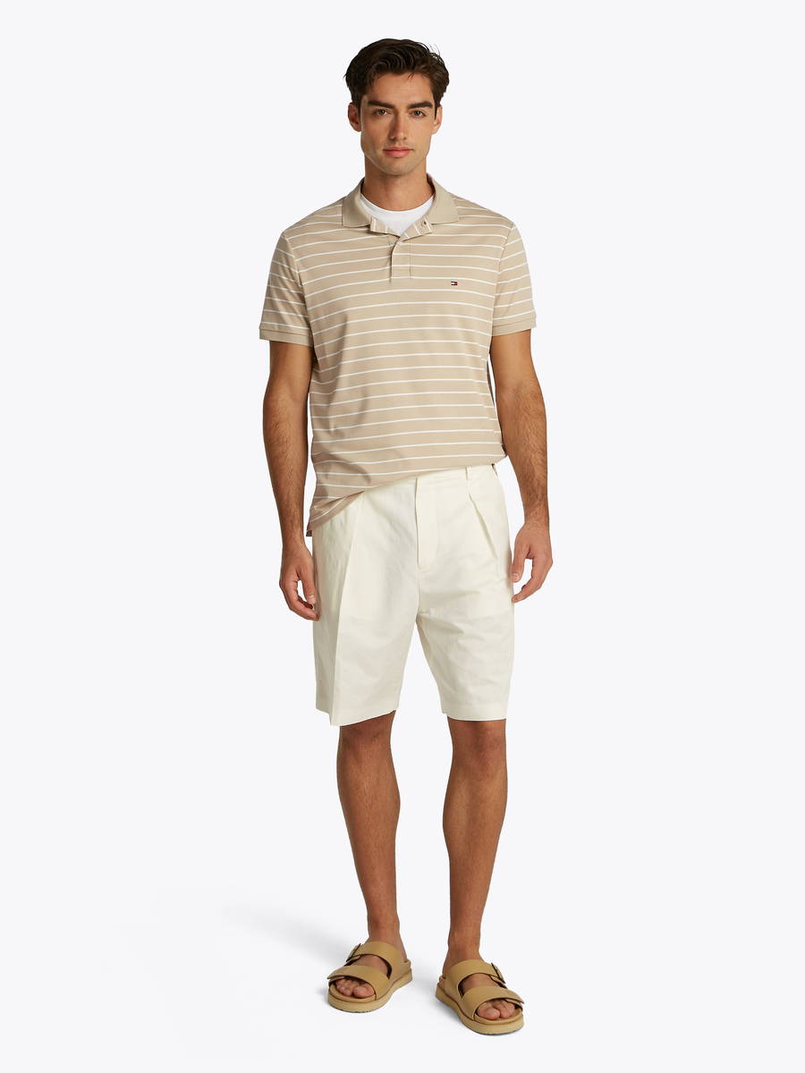 Polo van het merk Tommy Hilfiger in het Beige