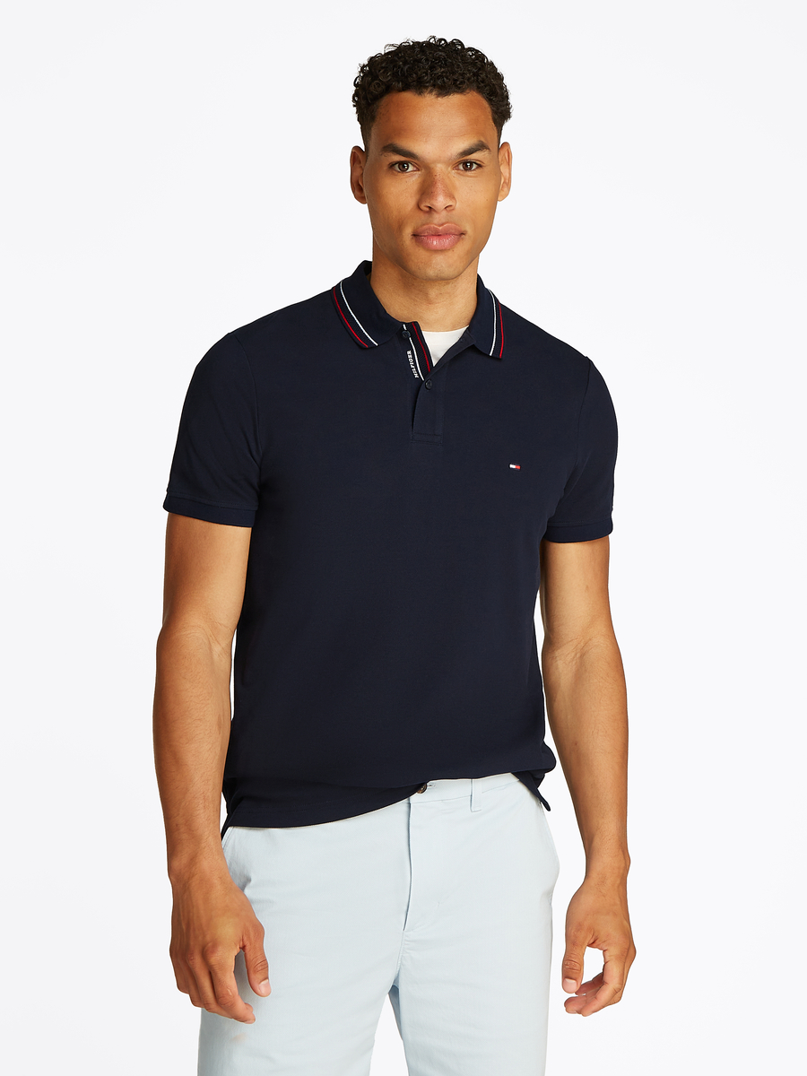 Polo van het merk Tommy Hilfiger in het Marine