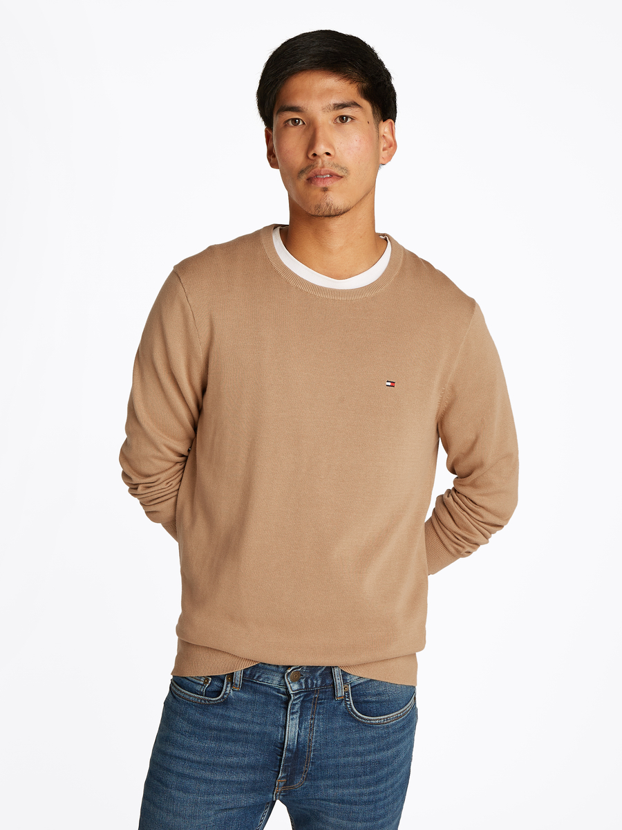 Pull van het merk Tommy Hilfiger in het Beige