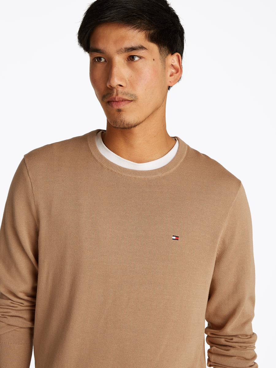 Pull van het merk Tommy Hilfiger in het Beige