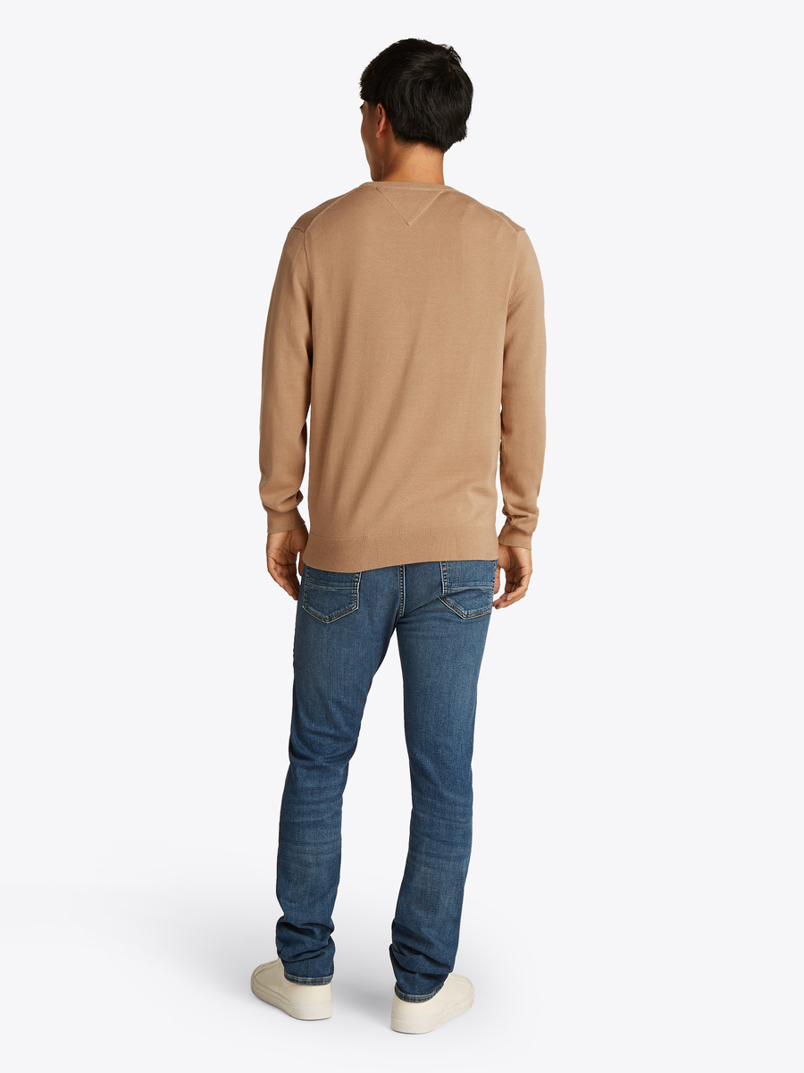 Pull van het merk Tommy Hilfiger in het Beige