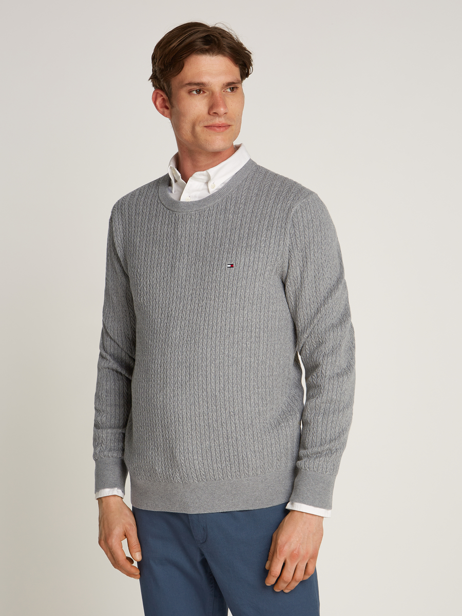 Sweater van het merk Tommy Hilfiger in het Grijs