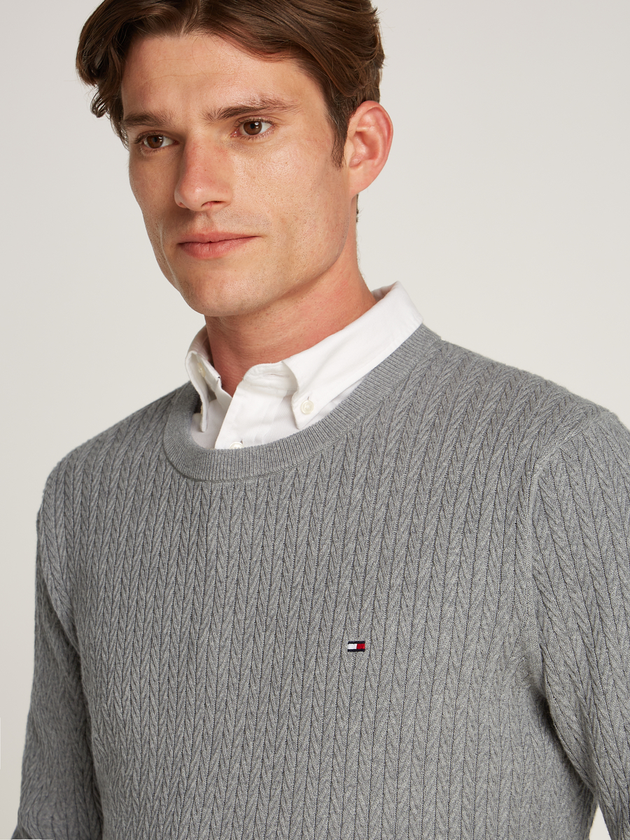 Sweater van het merk Tommy Hilfiger in het Grijs