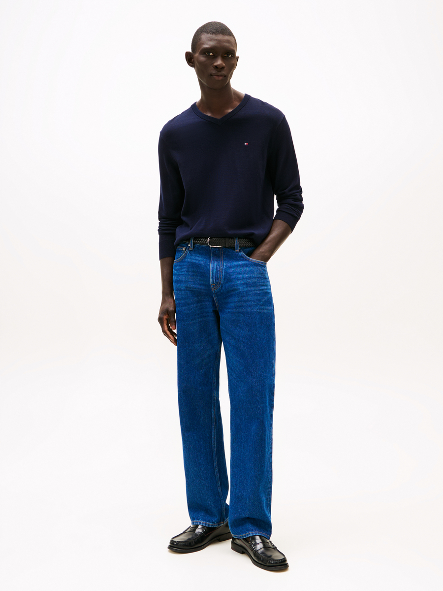 Sweater van het merk Tommy Hilfiger in het Marine