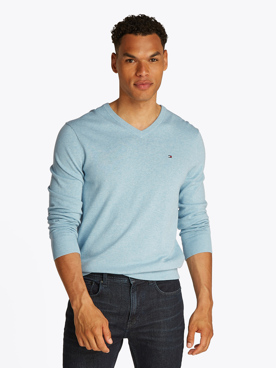Sweater van het merk Tommy Hilfiger in het Blauw
