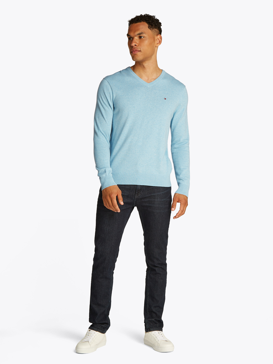 Sweater van het merk Tommy Hilfiger in het Blauw