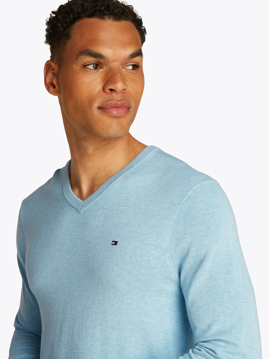 Sweater van het merk Tommy Hilfiger in het Blauw