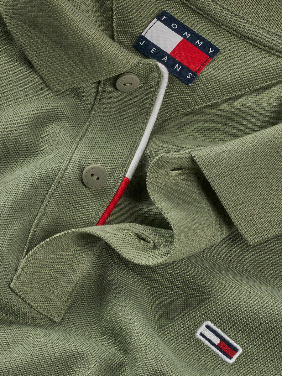 Polo van het merk Tommy Jeans in het Groen