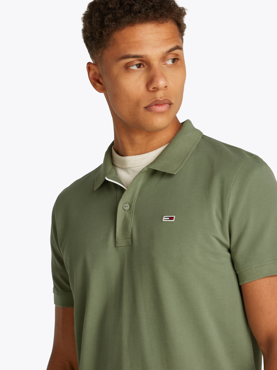 Polo van het merk Tommy Jeans in het Groen