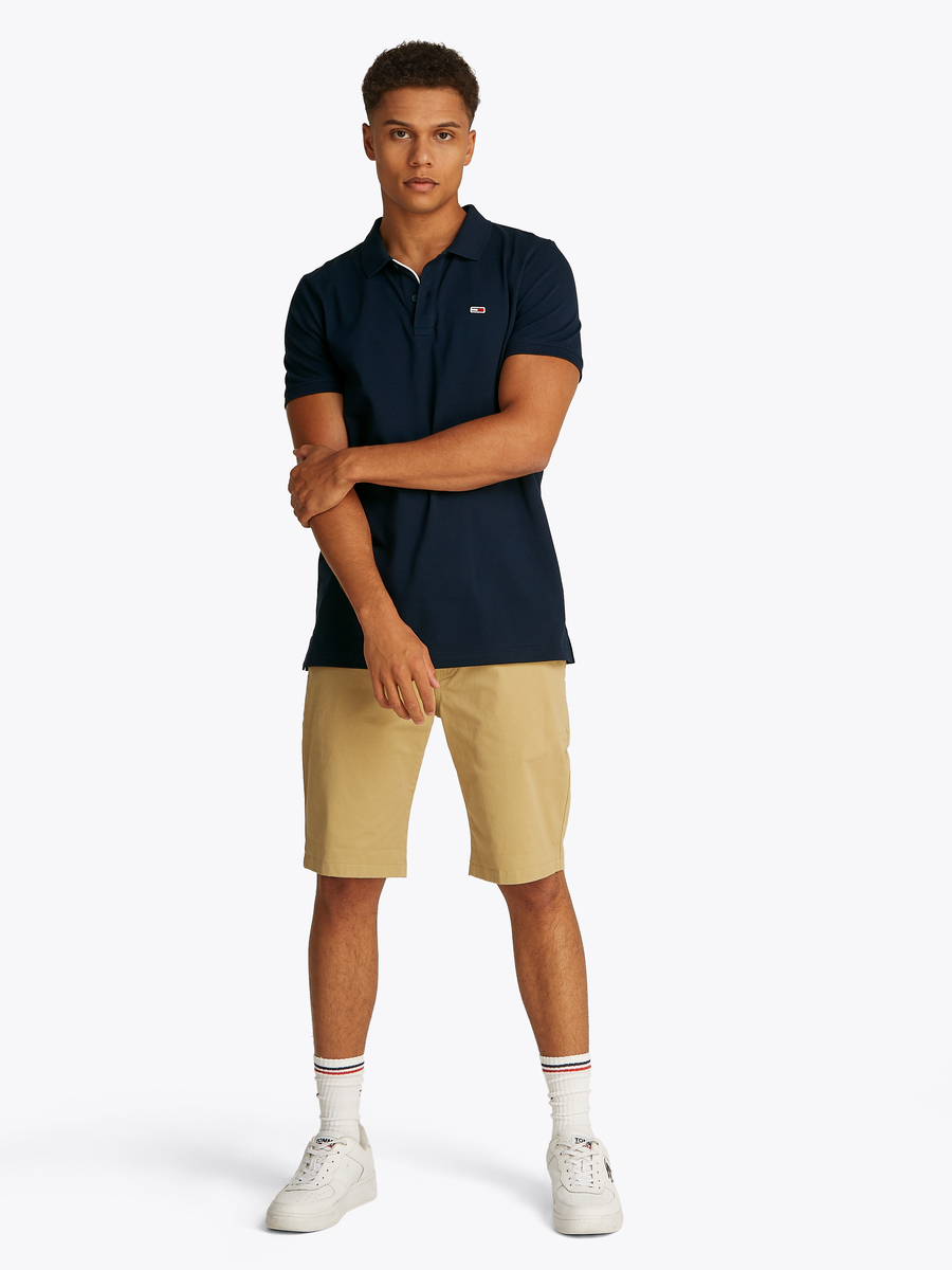 Polo van het merk Tommy Jeans in het Marine