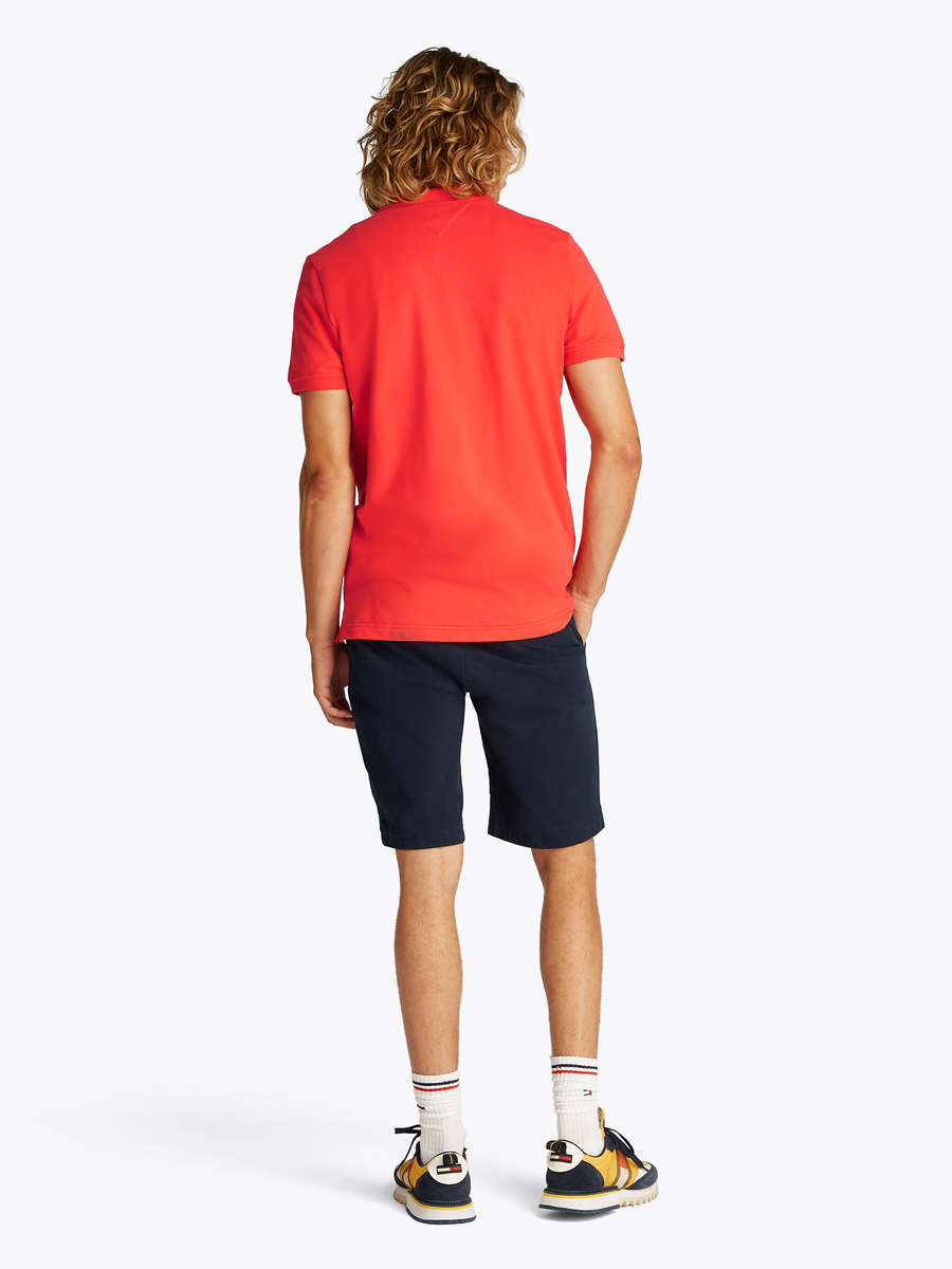 Polo van het merk Tommy Jeans in het Rood