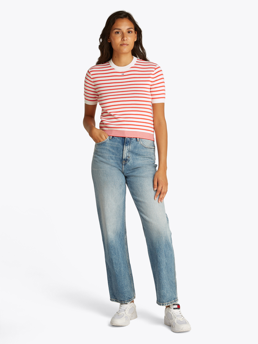 Pull van het merk Tommy Jeans in het Ecru