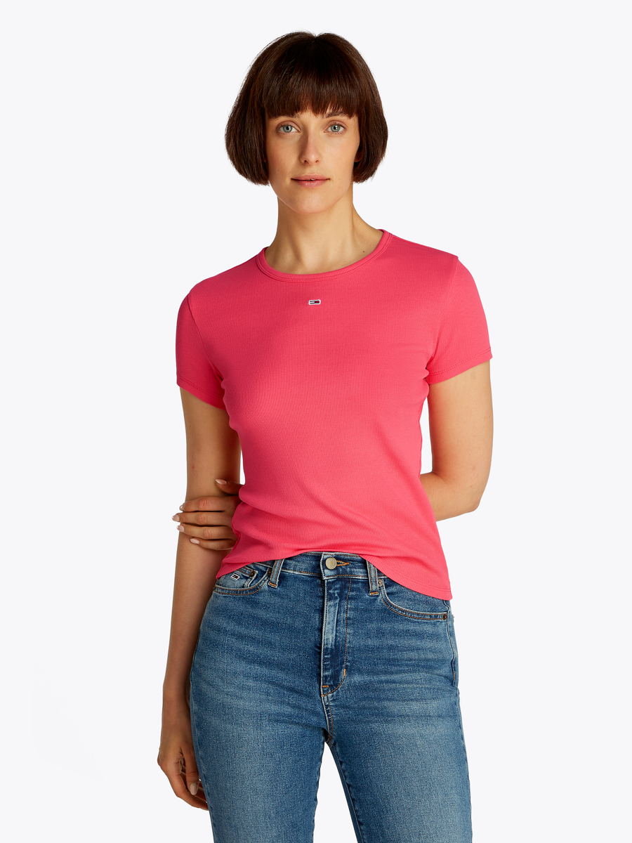 T-shirt van het merk Tommy Jeans in het Rood