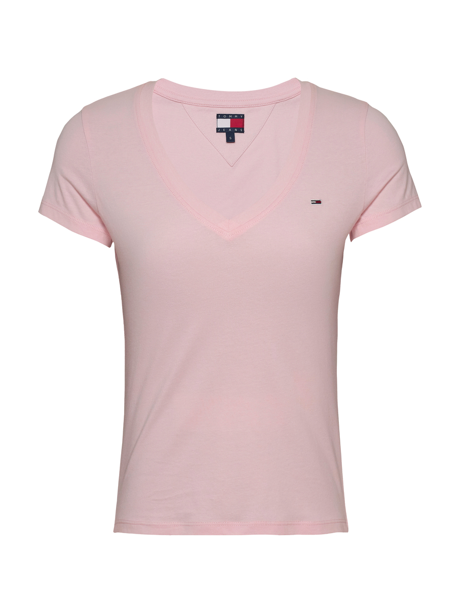 T-shirt van het merk Tommy Jeans in het Roze