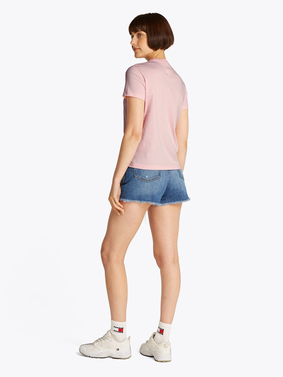 T-shirt van het merk Tommy Jeans in het Roze